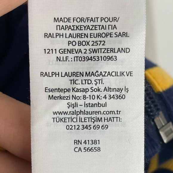 Polo Ralph Lauren Mens Blue P Wing Crest Letterman Varsity Track Jacket Size S - Picture 8 of 10